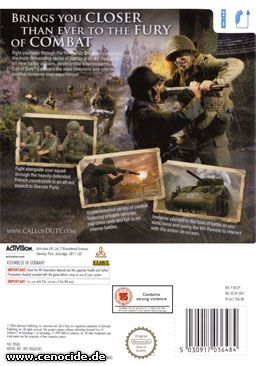 CALL OF DUTY 3 (WII) - BACK